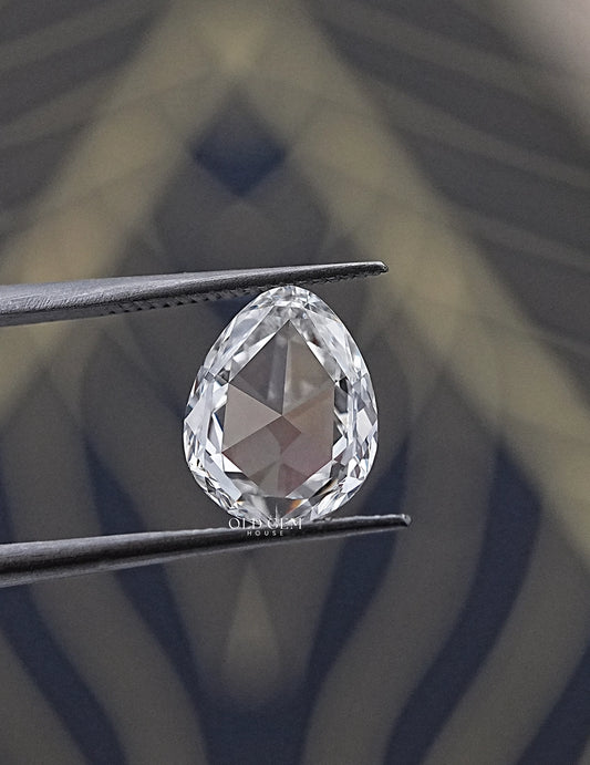 2.50 Carat Rose Cut Egg Shape Loose Diamond Lab Grown Diamond