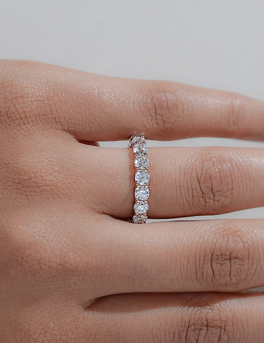 Old European Round Eternity Band Wedding Band