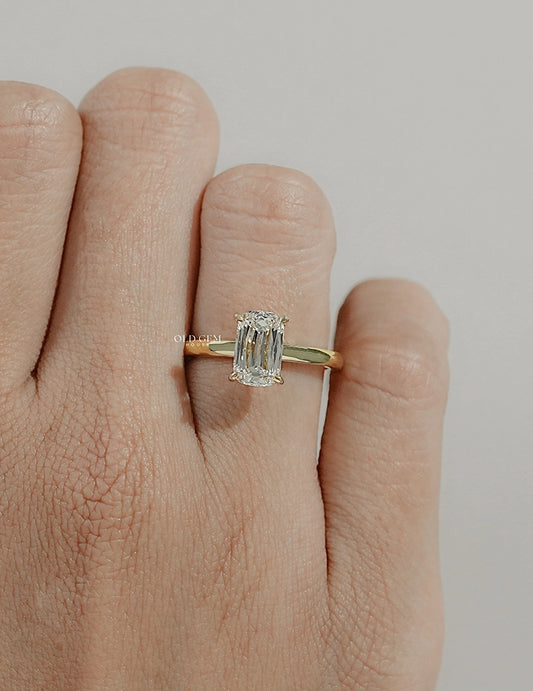 Criss Cut Solitaire Diamond Ring