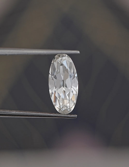 Old Mine Moval Lab diamond -- 3.10 Ct