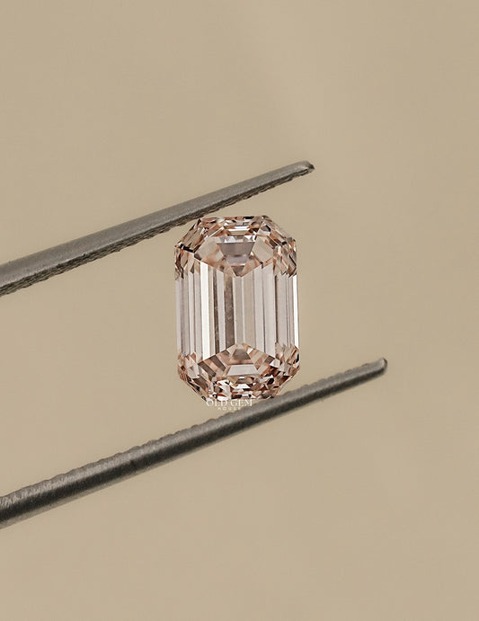 Light Pink Old Mine Emerald Loose Diamond Lab Grown Diamond