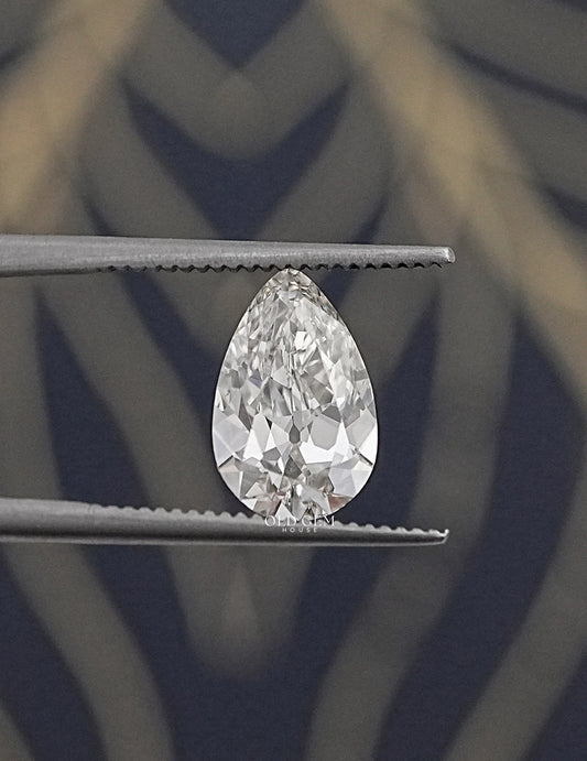 Loose Old Mine Pear Lab Grown Diamond-IJ/VS Lab Grown Diamond