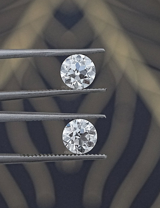 Old European Round Matching Pair Loose Lab Grown Diamond