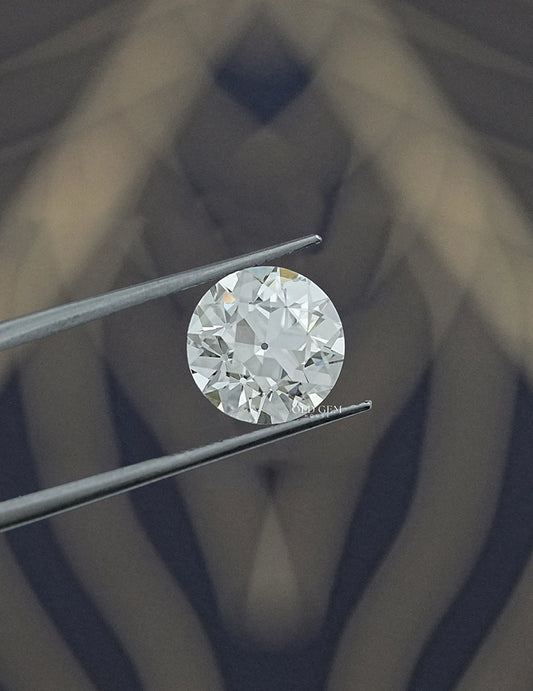 3.50 Carat Old European Round Cut Lab Diamond Lab Grown Diamond