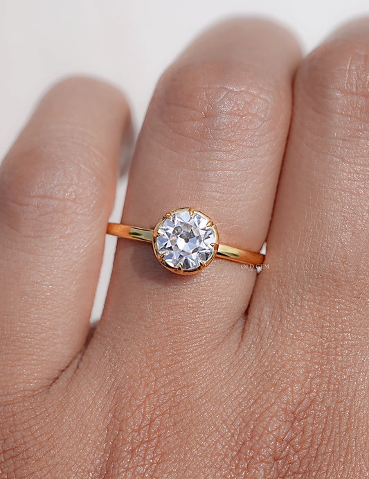 Old European Round Cut Solitaire Ring