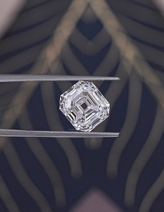 Old Mine Asscher Lab Diamond -- 6.15 Ct Lab Grown Diamond