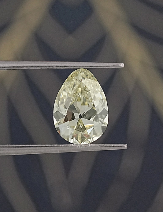 Old Mine Cut Pear Shape Loose Diamond - JK/VS Lab Grown Diamond