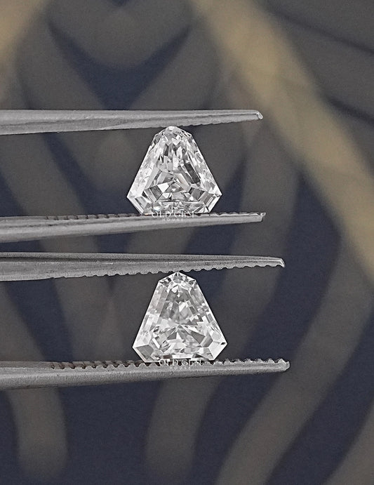 Shield Cut Lab Grown Loose Diamond Matching Pair Lab Grown Diamond