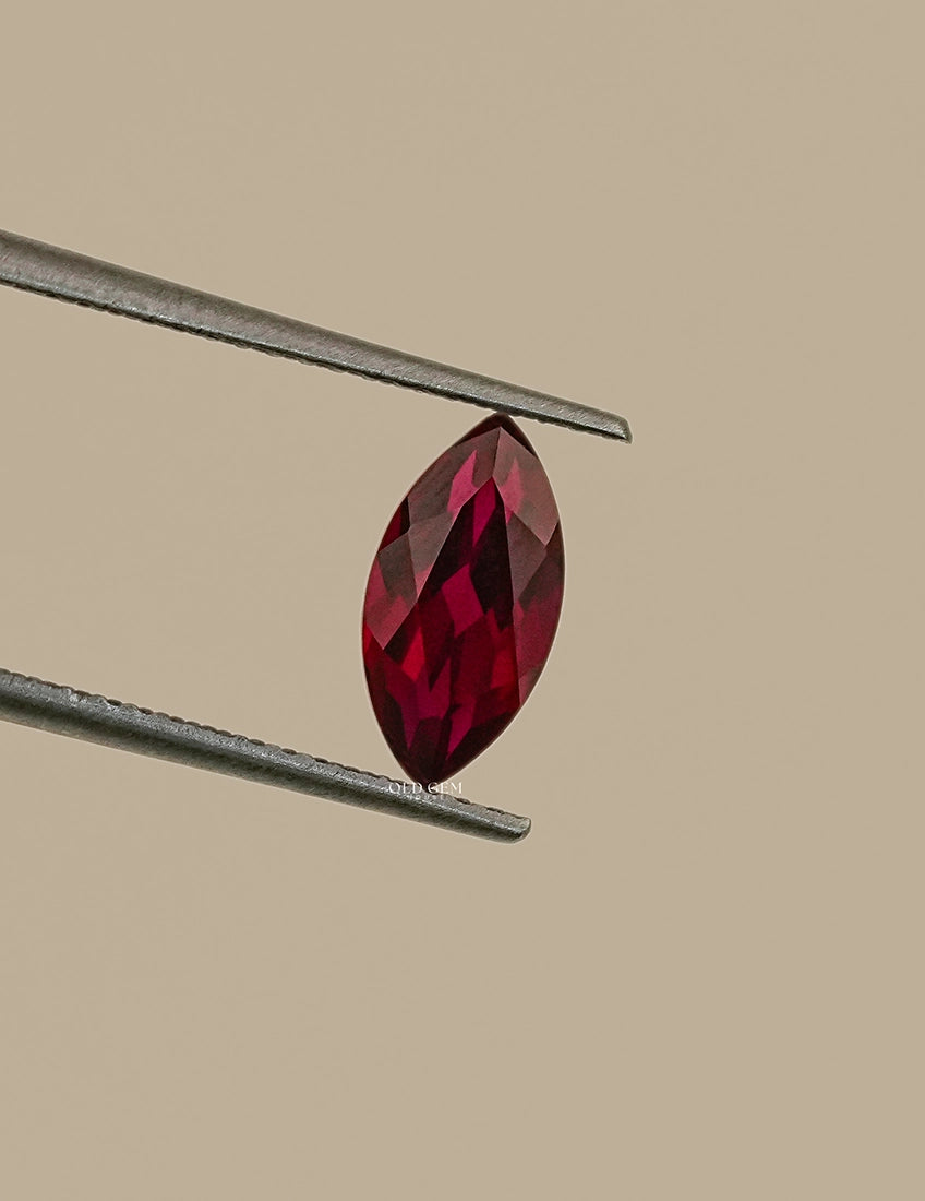 Marquise Cut Red Ruby Loose Gemstone Gemstone