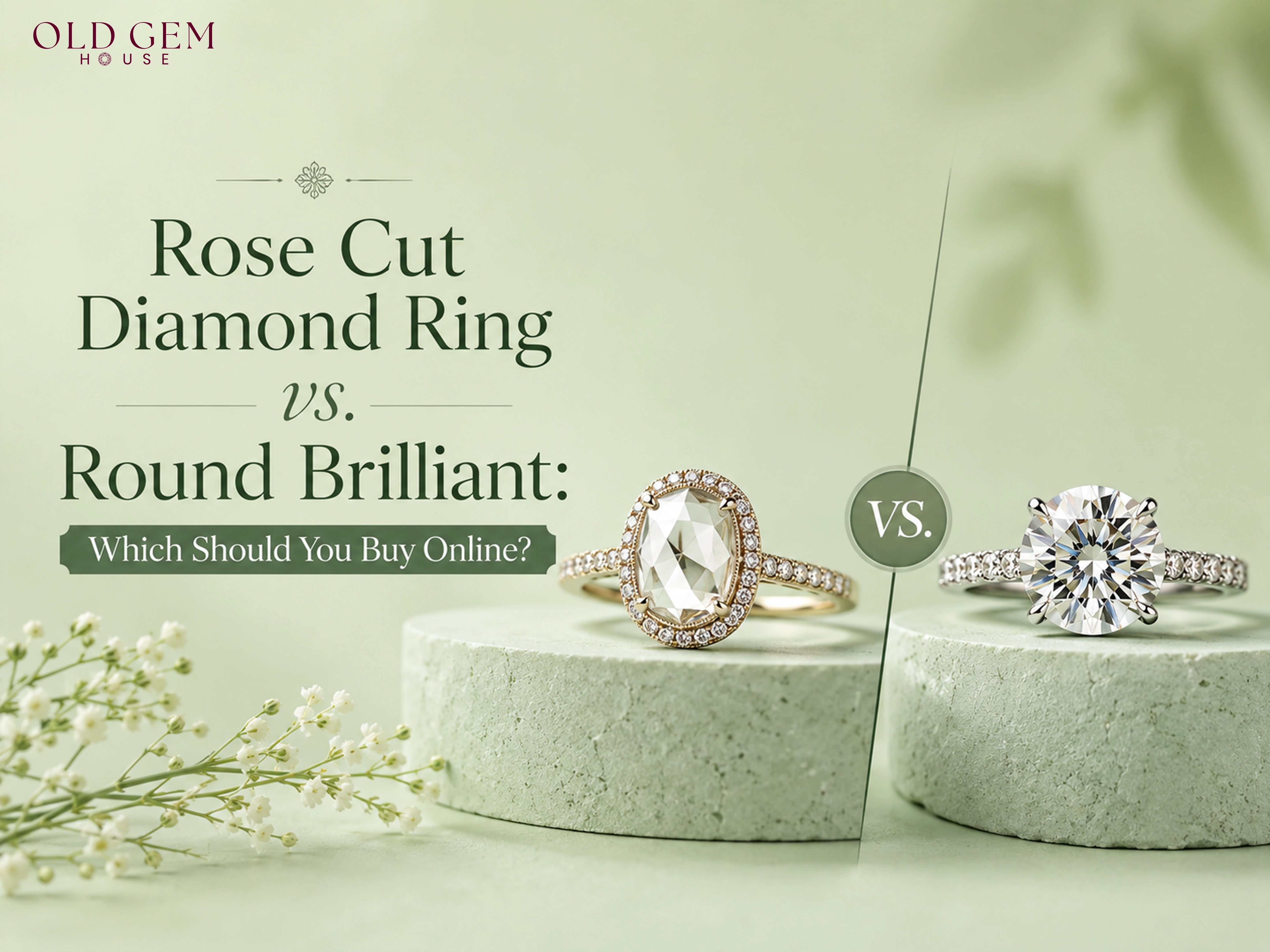 Rose Cut Diamond Ring vs. Round Brilliant: Which Should You Buy Online?