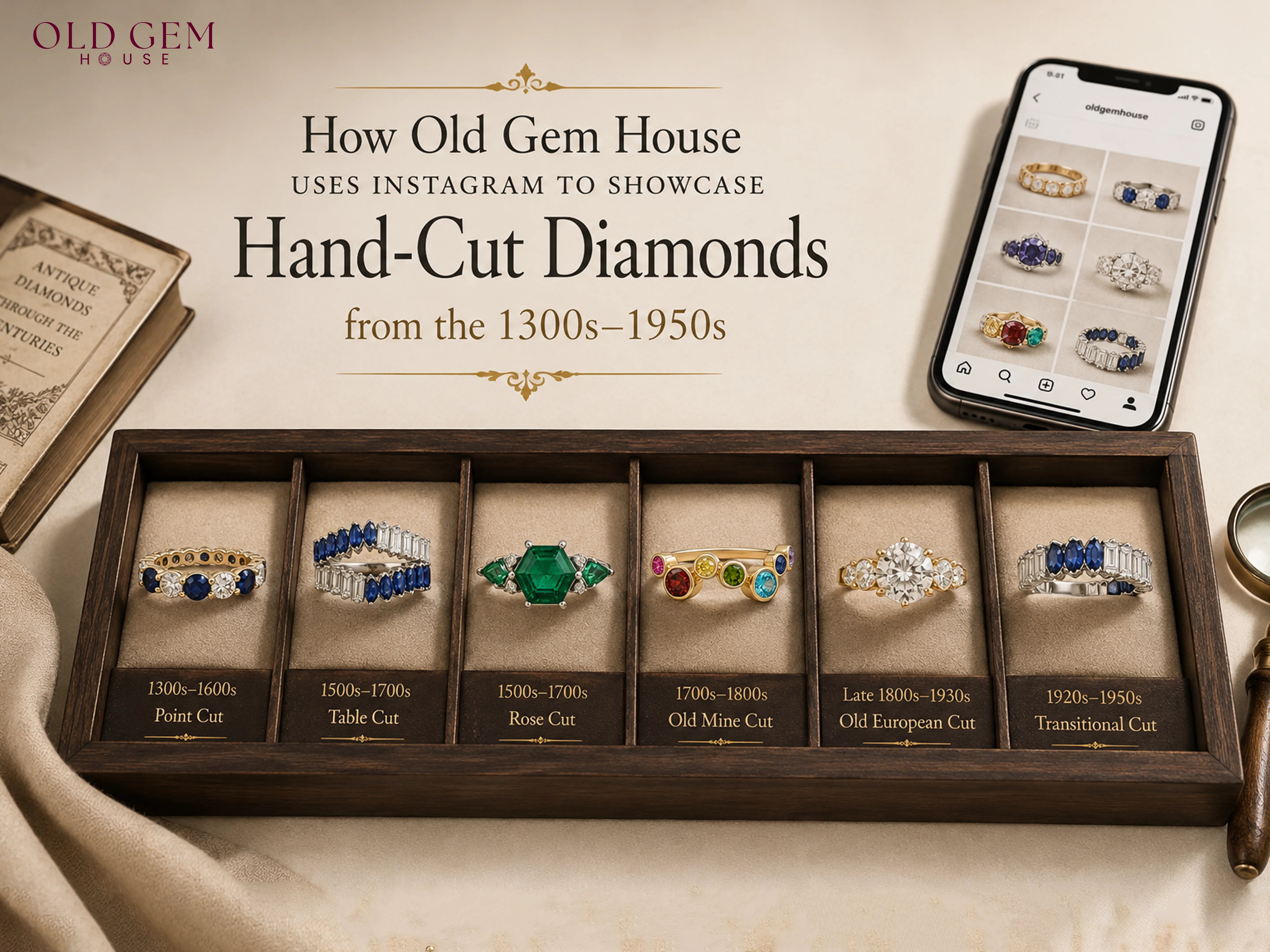 How Old Gem House Uses Instagram to Showcase Hand-Cut Diamonds from the 1300s–1950s