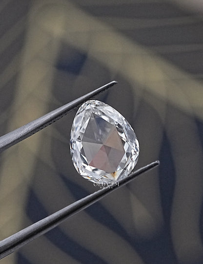 2.50 Carat Rose Cut Egg Shape Loose Diamond Lab Grown Diamond
