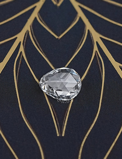 2.50 Carat Rose Cut Egg Shape Loose Diamond
