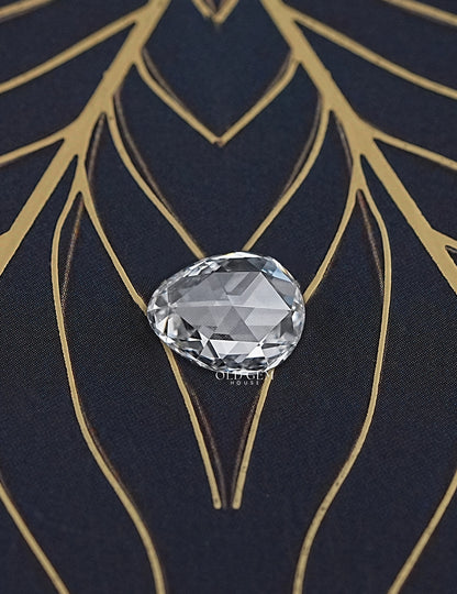 2.50 Carat Rose Cut Egg Shape Loose Diamond Lab Grown Diamond