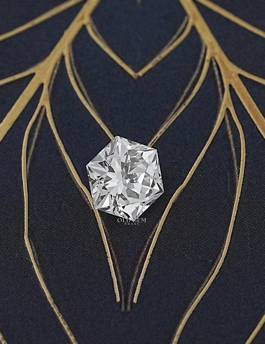 Hexagon Cut Lab Grown Diamond 2.50 Carat Lab Grown Diamond