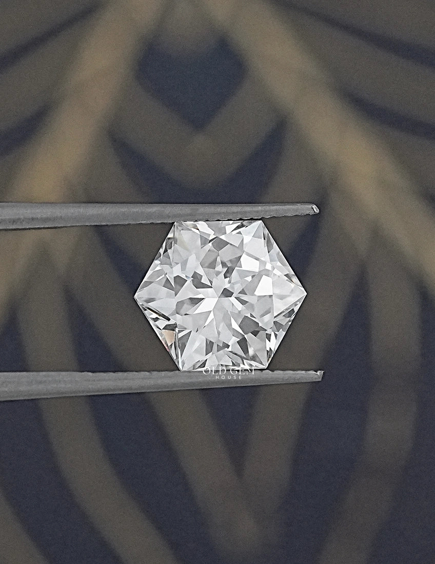 Hexagon Cut Lab Grown Diamond 2.50 Carat Lab Grown Diamond