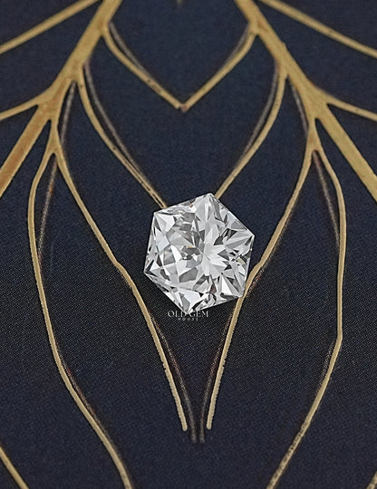 Hexagon Cut Lab Grown Diamond 2.50 Carat Lab Grown Diamond