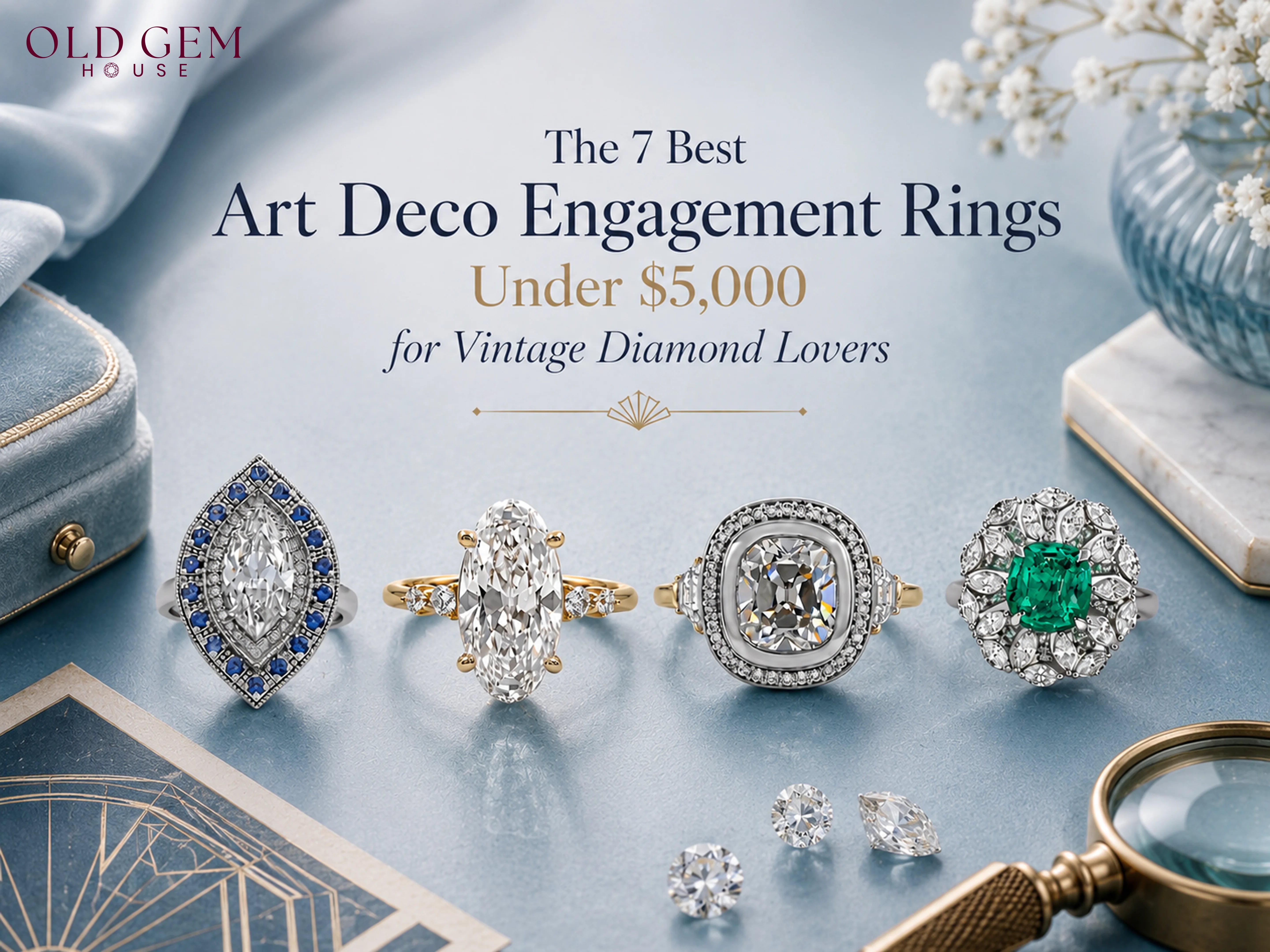 The 7 Best Art Deco Engagement Rings Under $5,000 for Vintage Diamond Lovers
