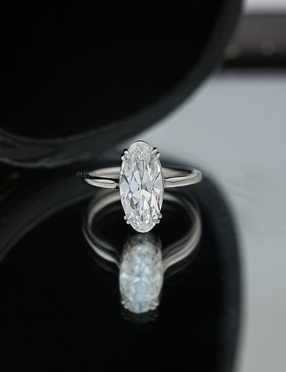 Old Mine Moval Diamond Ring