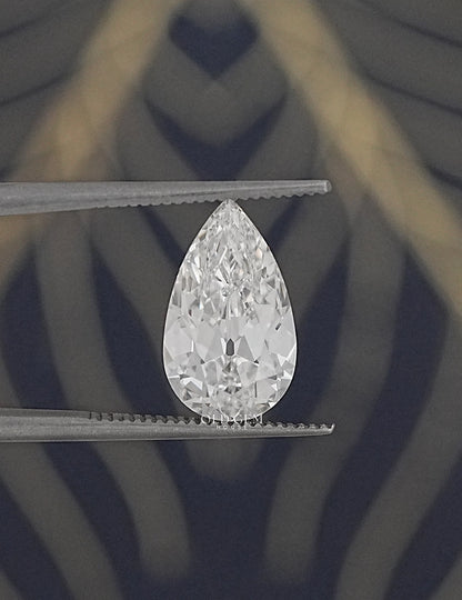 3.10 Carat Old Mine Pear Lab Loose-DE/VS