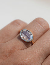 3 CT Soft Faceted Oval Solo Diamond Border Set Ring Engagement Ring