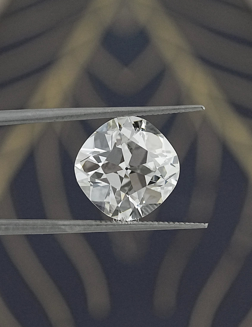 6.10 Carat Old Mine Cushion Lab Loose Diamond