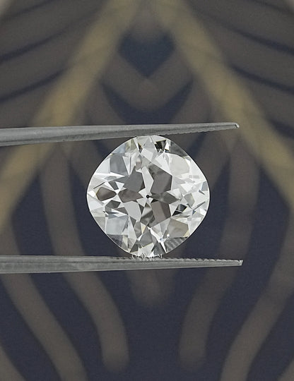 6.10 Carat Old Mine Cushion Lab Loose Diamond