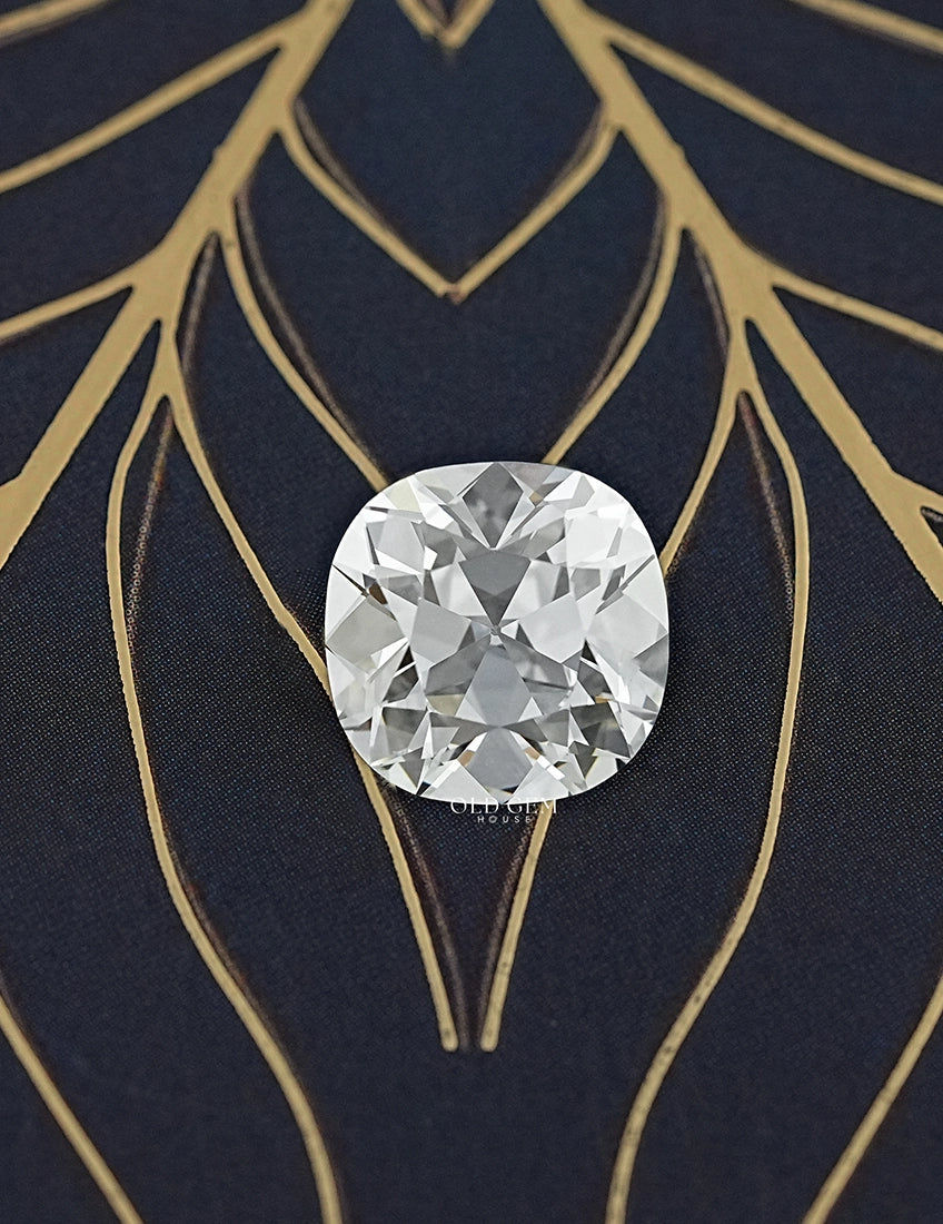 6.10 Carat Old Mine Cushion Lab Loose Diamond
