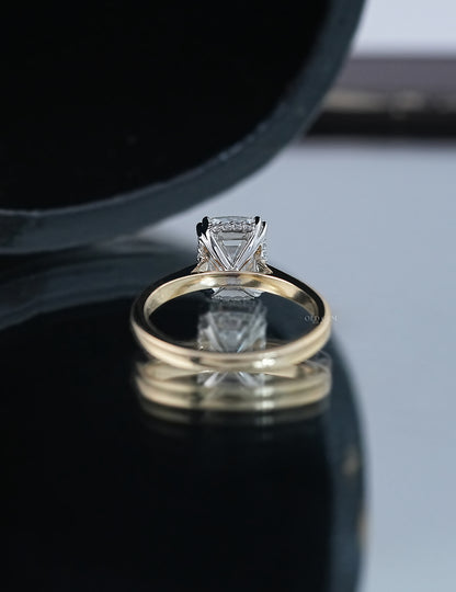Old Mine Cushion Solitaire Ring