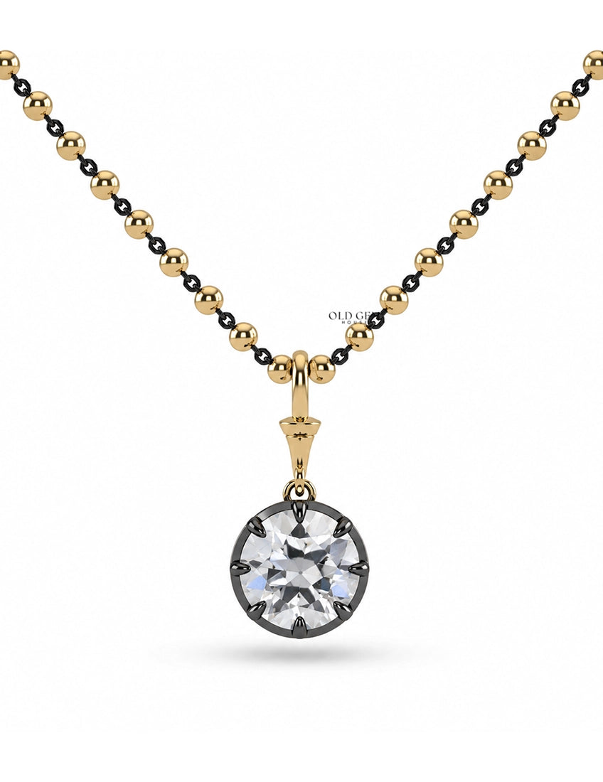 Round Cut Lab Diamond Ball Chain Necklace Necklaces