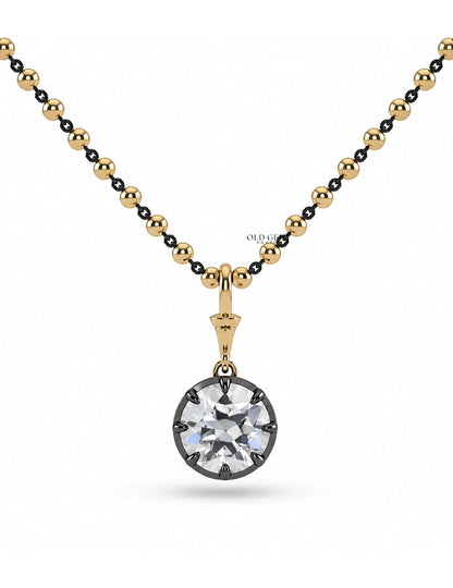 Round Cut Lab Diamond Ball Chain Necklace Necklaces