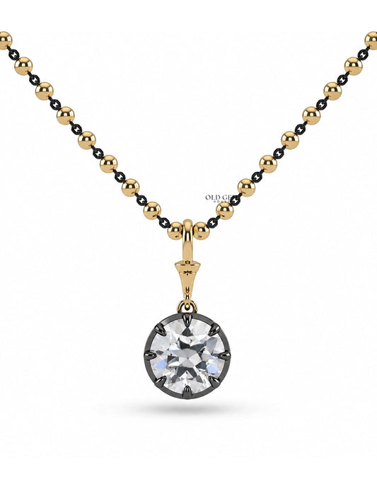 Round Cut Lab Diamond Ball Chain Necklace Necklaces