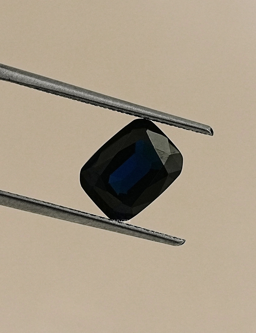 Elongated Cushion Cut Blue Sapphire Loose Gemstone Gemstone