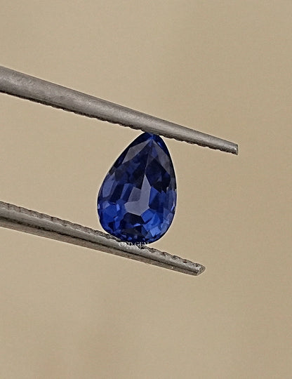 Blue Pear Cut Lab Loose Gemstone Gemstone