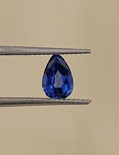 Blue Pear Cut Lab Loose Gemstone Gemstone