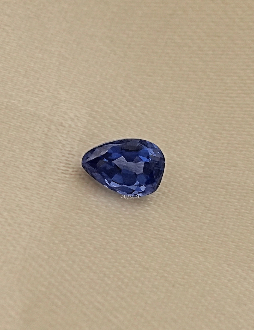 Blue Pear Cut Lab Loose Gemstone Gemstone