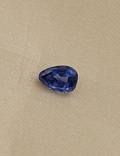 Blue Pear Cut Lab Loose Gemstone Gemstone