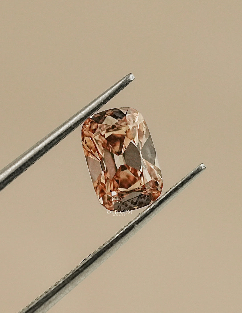1.20 Carat Brown Old Mine Cushion Lab Loose Lab Grown Diamond
