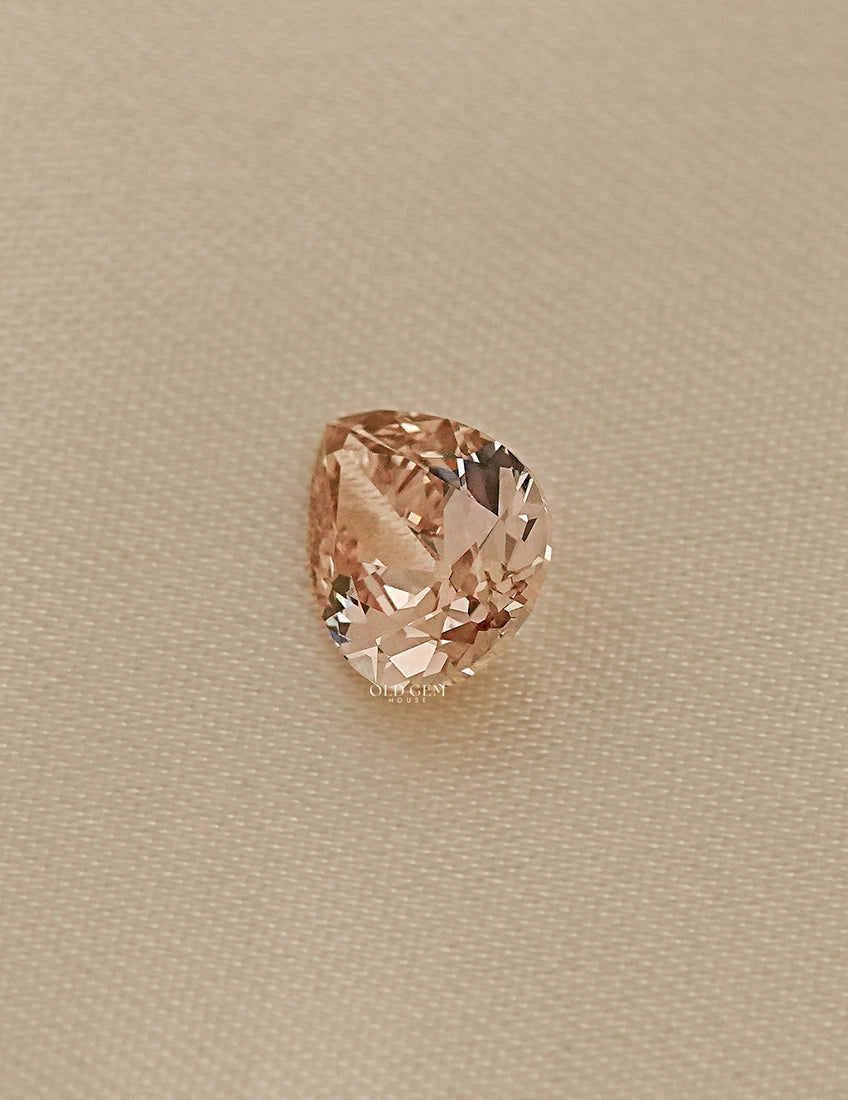 Brown Old Mine Pear Cut Lab Grown Diamond Lab Grown Diamond