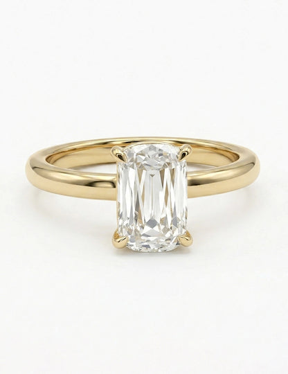 Georgian Criss Cut Diamond Solitaire Engagement Ring Engagement Ring
