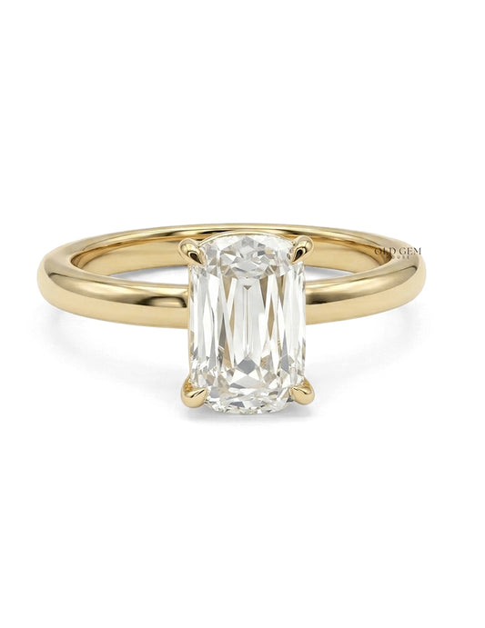 Georgian Criss Cut Diamond Solitaire Engagement Ring Engagement Ring