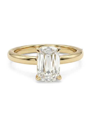 Georgian Criss Cut Diamond Solitaire Engagement Ring