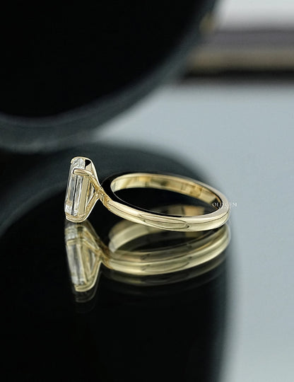 Criss Cut Solitaire Diamond Ring