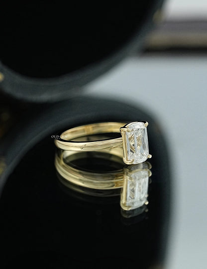 Criss Cut Solitaire Diamond Ring