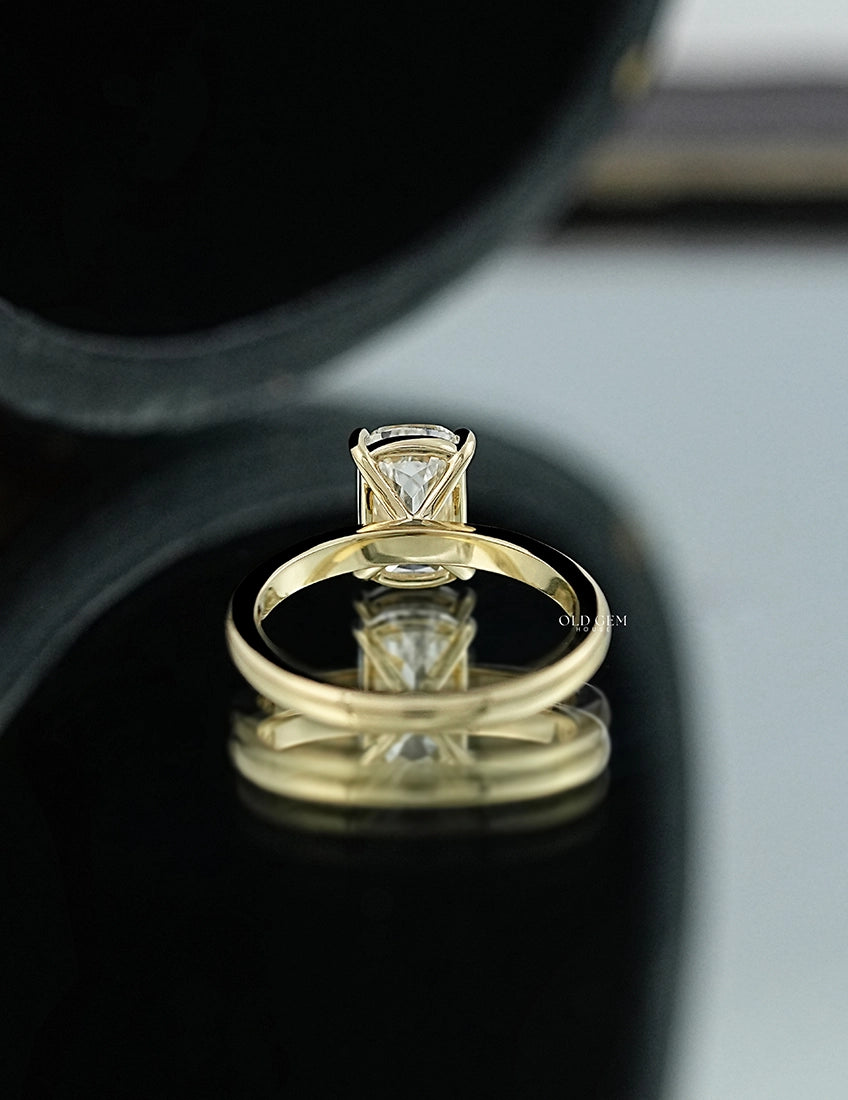 Criss Cut Solitaire Diamond Ring