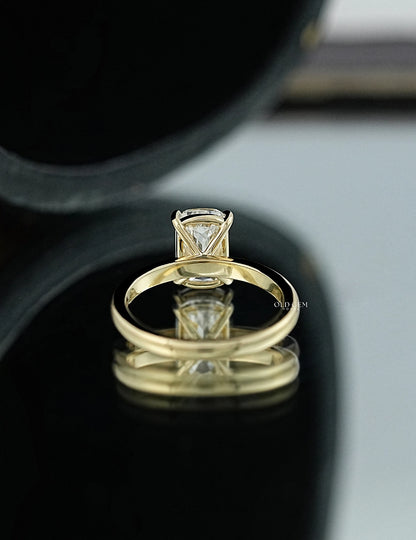 Criss Cut Solitaire Diamond Ring