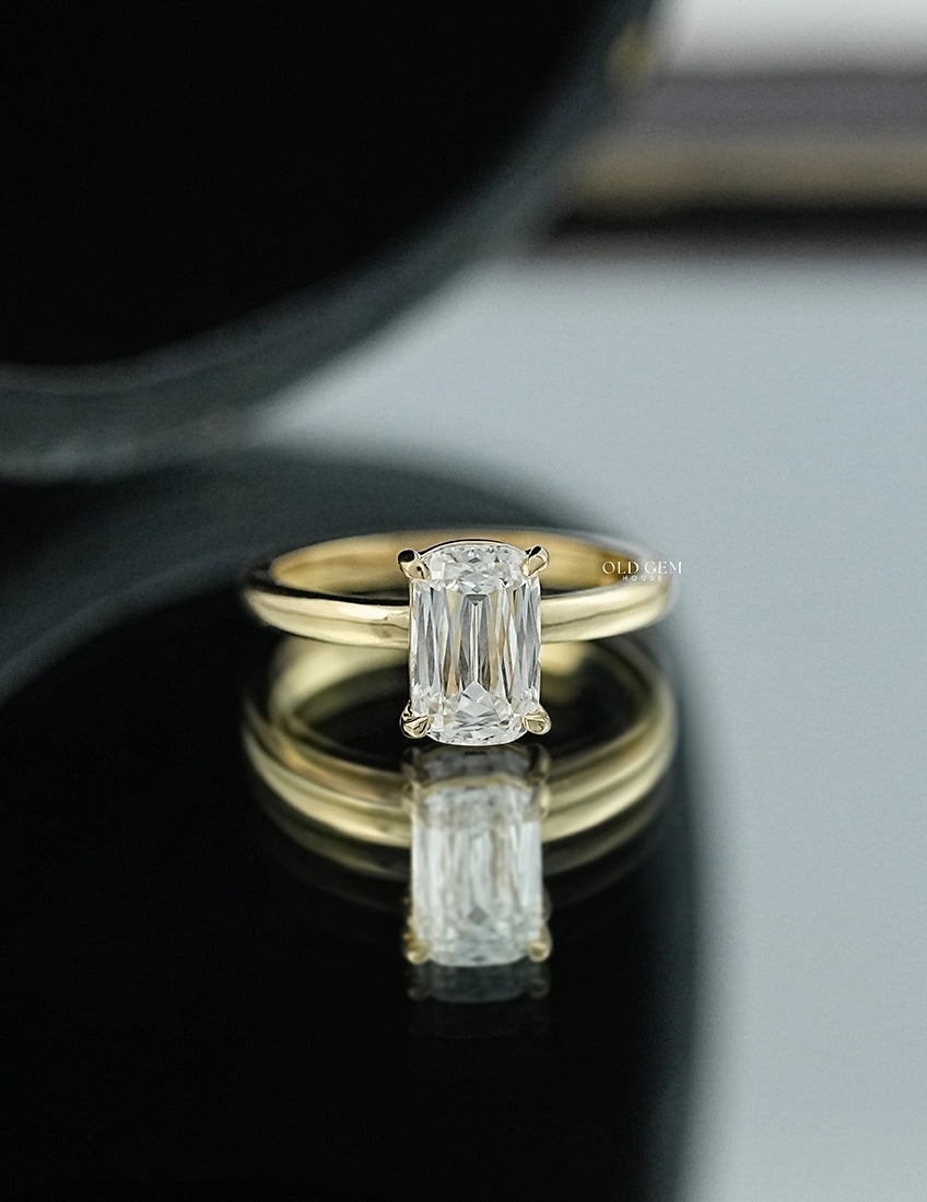 Criss Cut Solitaire Diamond Ring