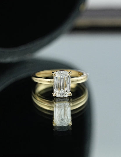 Criss Cut Solitaire Diamond Ring