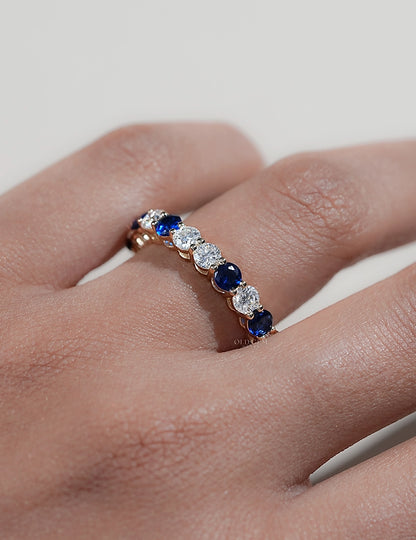 Sapphire Gemstone Eternity Band