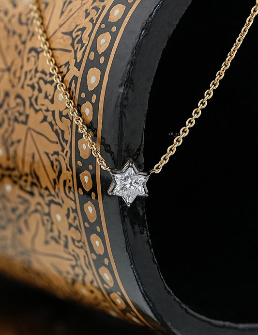 Star Cut Lab Diamond Pendant